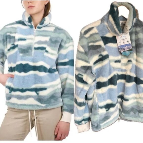 Mountain and Isles  * No Boundaries High Pile Pullover Jacket New size M - Picture 1 of 14